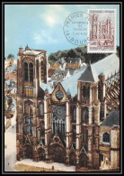 1895/ Carte Maximum (card) France N°1453 Cathédrale De Bourges Fdc Premier Jour Edition Combier 1965 - Eglises Et Cathédrales
