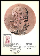 1809/ Carte Maximum (card) France N°1421 Gerbert (pape Sylvestre II) Fdc Premier Jour Edition Parison 1964 - 1960-1969