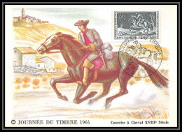 1775/ Carte Maximum (card) France N°1406 Journée Du Timbre. Courrier à Cheval 1964 Paris Edition Parison - 1960-1969