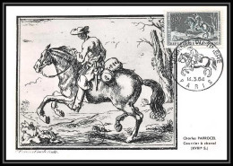 1774/ Carte Maximum (card) France N°1406 Journée Du Timbre. Courrier à Cheval 1964 Paris Musée Postal - 1960-1969