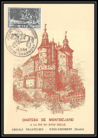 1771/ Carte Maximum (card) France N°1406 Journée Du Timbre. Courrier à Cheval 1964 Vieux Charmont Chateau - 1960-1969