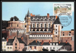 1730/ Carte Maximum France N°1390 Château (castle) D'Amboise Fdc Premier Jour 1963 édition Parison - 1960-1969