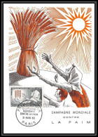 1705/ Carte Maximum France N°1379 Campagne Mondiale Contre La Faim Blé Corn Against Hunger édition Parison Fdc 1963 - Alimentation