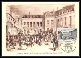 1726/ Carte Maximum (card) France N°1387 HOTEL DES POSTES Paris Fdc Premier Jour édition Parison 1963 - 1960-1969