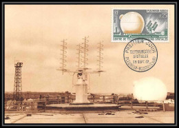 1671/ Carte Maximum (card) France N°1360 Pleumeur-Bodou Espace (space) Fdc Premier Jour Edition Maximaphiles 1962 - 1960-1969