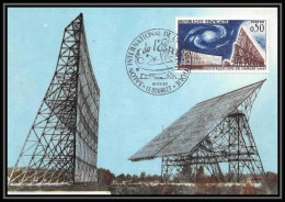 1674/ Carte Maximum (card) France N°1362 Radiotélescope De Nancay Espace (space) Edition Parison Cad Le Bourget 1963 - 1960-1969