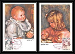 1679/ Carte Maximum (card) France N°1467/1466 Edition Croix Rouge (red Cross) 1965 Strasbourg Renoir Tableau (Painting) - 1960-1969