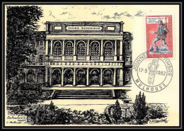 1638/ Carte Maximum (card) France N°1332 Journée Du Timbre 1962 Messager Royal Du Moyen Age Mulhouse  - 1960-1969