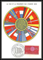 1550/ Carte Maximum (card) France N°1268 Europa 1960 Strasbourg Edition Bourgogne - 1960-1969
