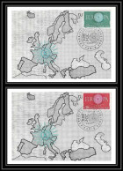 1544/ Carte Maximum (card) France N°1266/1267 Europa 1960 Cad Paris Edition Parison 1960 - 1960-1969