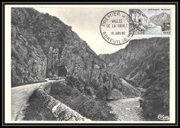 1471/ Carte Maximum (card) France N°1239 Vallée De La Sioule Fdc Premier Jour Edition Combier Cad Ebreuil - 1960-1969
