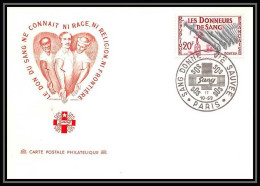 1424/ Carte Maximum (card) France N°1220 Fdc Hommage Aux Donneurs De Sang Edition Berck 1959 Cachet Sang Donné - Cachets Commémoratifs