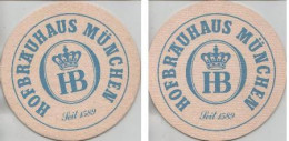 5001068 Bierdeckel Rund - Hofbräuhaus Seit 1589 München - Beer Mats