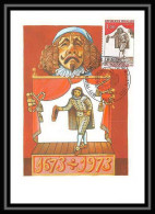 2880/ Carte Maximum (card) France N°1771 Mort De Molière Edtion Parison 1973 Cef Premier Jour - Schrijvers