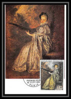 2863/ Carte Maximum (card) France N°1765 Tableau (Painting) La Finette De Watteau Edtion Braun 1973 Fdc - Impressionismus