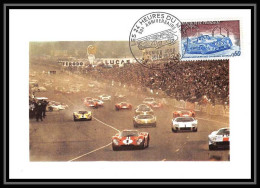 2854/ Carte Maximum (card) France N°1761 24 Heures Du Mans Voiture (Cars) Edition Cef 1973 Fdc Premier Jour - Automobilismo