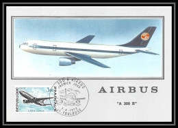 2810/ Carte Maximum (card) France N°1751 A 300 B Airbus Avion Airplane Edition Cef Fdc 1973 - Avions