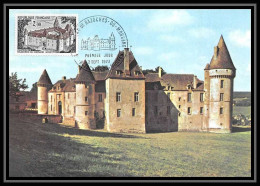 2741/ Carte Maximum (card) France N°1726 Château (castle) De Bazoches-du-Morvand 1972 édition Cef - Schlösser U. Burgen