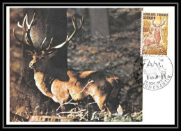 2739/ Carte Maximum (card) France N°1725 Sologne Animal Cerf Deer 1972 édition Cef - Andere & Zonder Classificatie