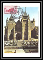 2711 Carte Maximum France 1718 Congrès Fédération Sociétés Philatéliques Saint Brieuc Edition Parison 1972 Cathedrale - Churches & Cathedrals