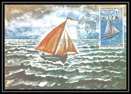 2408/ Carte Maximum (card) France N°1621 Tour Du Monde Par Alain Gerbault Edition Cef 1970 Fire Crest Ship - Ships