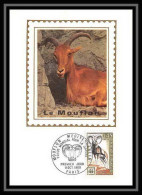 2392/ Carte Maximum (card) France N°1613 Mouflon Méditéranéen Edition Fdc 1969 Animaux Animals - 1960-1969