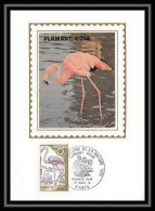 2446/ Carte Maximum (card) France N°1634 Flamant Rose Oiseaux (birds) Edition 1970 Fdc Premier Jour - Ooievaars
