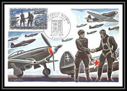 2377/ Carte Maximum (card) France N°1606 Escadrille Normandie-Niemen Cef 1969 Guerre 1939/1945 Avions Aviation Airplane - 1960-1969