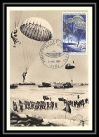 2370/ Carte Maximum (card) France N°1603 Libération Débarquement Normandie 1969 Parachutistes Edition Parison Fdc - 1960-1969