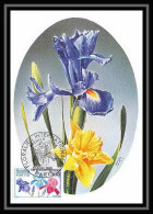 2348/ Carte Maximum (card) France N°1597 Floralies Fleurs Flowers) Internationales De Paris Edition Cef 1969 - 1960-1969