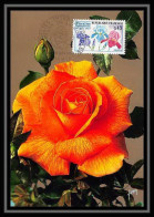 2343/ Carte Maximum (card) France N°1597 Floralies Fleurs Flowers Internationales De Paris Roses Edition Yvon 1969 - 1960-1969