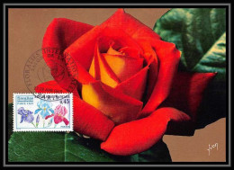 2344/ Carte Maximum (card) France N°1597 Floralies Fleurs Flowers Internationales De Paris Roses Edition Yvon 1969 - Rose