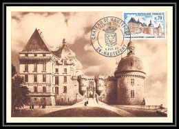 2341/ Carte Maximum (card) France N°1596 Château (castle) De Hautefort (Dordogne) Edition Parison 1969 - Schlösser U. Burgen