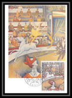 2318/ Carte Maximum (card) France N°1588A TABLEAU (PAINTING) Le Cirque Seurat Edition Hazan 1969 Fdc - Impressionisme