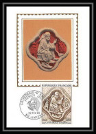 2312/ Carte Maximum (card) France N°1586 TABLEAU (PAINTING) Bas-relief De La Cathédrale D'Amiens Edition Fdc 1969 - 1960-1969