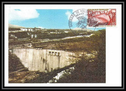 2303/ Carte Maximum (card) France N°1583 Barrage De Vouglans (Jura) Edition Cef 1969 Dam - Autres & Non Classés