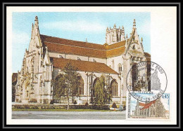 2301/ Carte Maximum (card) France N°1582 Eglise De Brou à Bourg-en-Bresse Edition Cef 1969 Fdc - Churches & Cathedrals