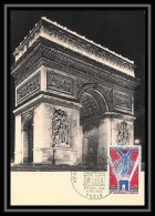2282/ Carte Maximum (card) France N°1576 L'Armistice Du 11 Novembre Guerre 1914/1918 Edition Combier Arc De Triomphe - 1960-1969