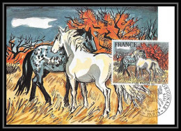 3535/ Carte Maximum (card) France N°2026 Tableau Painting Chevaux De Camargue D'Yves Brayer Fdc1978 Edition Pj - Horses