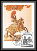 3427/ Carte Maximum (card) France N°1983 Tableau (Painting) Les Tuileries1662 Carousel Louis 14 Fdc 1978 Edition Cef - Paarden