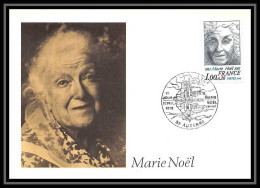 3435/ Carte Maximum (card) France N°1986 Marie Noël Rouget Fdc 1978 Edition Cef Auxerre Poet Writer - Writers