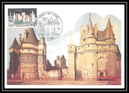 3364/ Carte Maximum (card) France N°1949 Château (castle) De Vitré Fdc 1977 Edition Cef - Châteaux