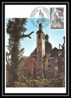 3306/ Carte Maximum (card) France N°1933 Institut Catholique De France Carmes Fdc 1977 Edition Cef Church Eglise - Churches & Cathedrals