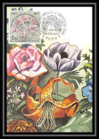 3293/ Carte Maximum (card) France N°1930 Société Nationale D'horticulture Fleurs (plants - Flowers) Fdc 1977 Edition Cef - Andere & Zonder Classificatie
