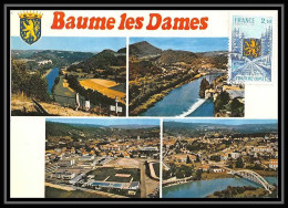 3259/ Carte Maximum (card) France N°1916 Régions Franche-Comté 1977 Edition Combier Beaume Les Dames - 1970-1979