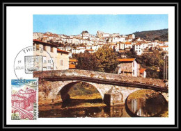 3226/ Carte Maximum (card) France N°1904 Thiers Pont Du Moutier Fdc 1976 Edition Cef - Bridges