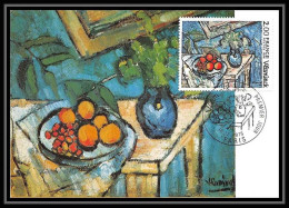 3220/ Carte Maximum (card) France N°1901 Tableau (Painting) Nature Morte Vlamink Edition Hazan Fdc 1976 - 1970-1979
