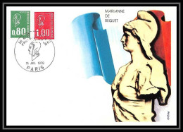 3201/ Carte Maximum France N°1891/1892 Marianne De Béquet Edition Cef Fdc - 1970-1979