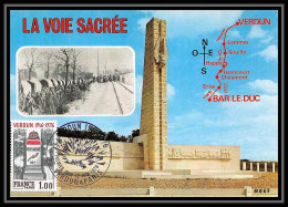 3180/ Carte Maximum (card) France N°1883 Verdun Meuse La Voie Sacrée Edition Mage Acteur Actor Fdc 1976 - 1970-1979