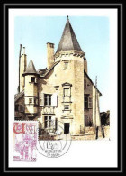 3153/ Carte Maximum (card) France N°1872 Ussel Château (castle) Ventadour Fdc 1976 Edition Cef - Schlösser U. Burgen